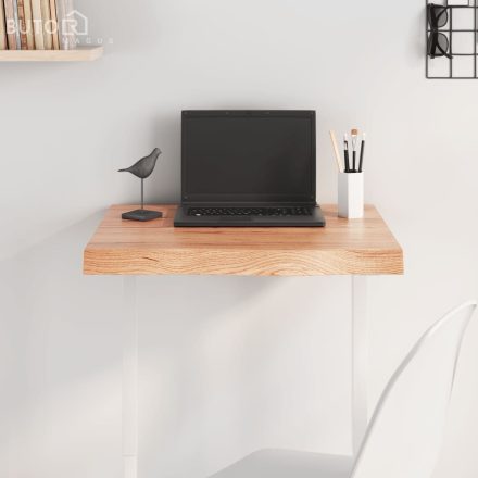 vidaXL világosbarna kezelt tömör tölgyfa asztallap 60x50x(2-6) cm