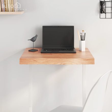 vidaXL világosbarna kezelt tömör tölgyfa asztallap 60x60x(2-6) cm