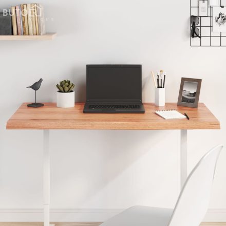 vidaXL világosbarna kezelt tömör tölgyfa asztallap 100x40x(2-4) cm