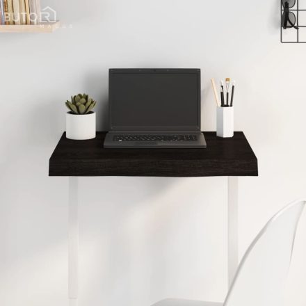 vidaXL sötétbarna kezelt tömör tölgyfa asztallap 60x40x(2-6) cm