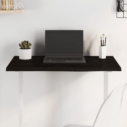 vidaXL sötétbarna kezelt tömör tölgyfa asztallap 80x50x2 cm