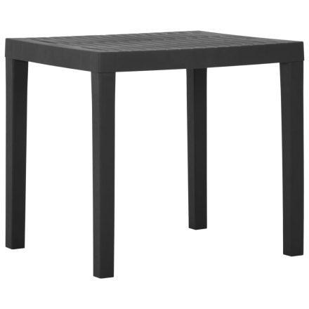 vidaXL szürke műanyag kerti asztal 79 x 65 x 72 cm 