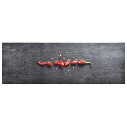 vidaXL paprikamintás mosható konyhai szőnyeg 45 x 150 cm