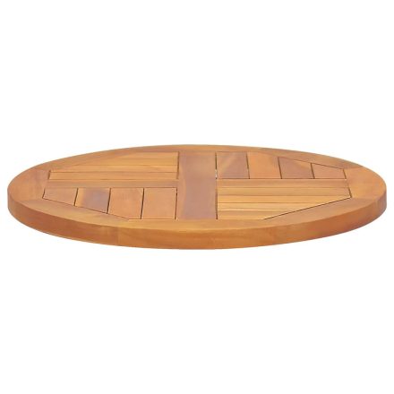 vidaXL kerek tömör tíkfa asztallap 2,5 cm 50 cm