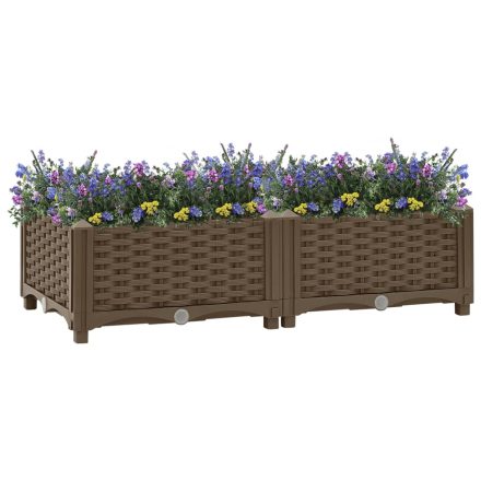 vidaXL polipropilén magaságyás 80 x 40 x 23 cm