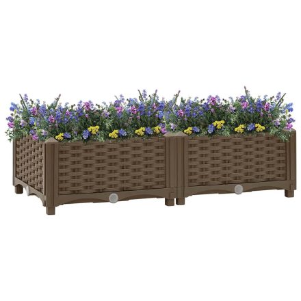 vidaXL polipropilén magaságyás 80 x 40 x 23 cm
