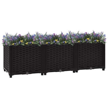vidaXL polipropilén magaságyás 120 x 40 x 38 cm