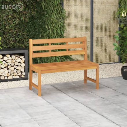 vidaXL tömör tíkfa kerti pad 114 cm