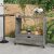 vidaXL szürke polyrattan bárkocsi fiókkal 100 x 45 x 97 cm
