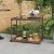 vidaXL barna polyrattan bárkocsi 100 x 45 x 83 cm