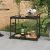vidaXL fekete polyrattan bárkocsi 100 x 45 x 83 cm