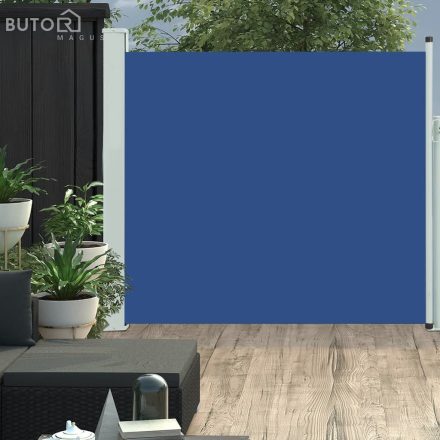 vidaXL kék kihúzható oldalsó terasznapellenző 170 x 300 cm