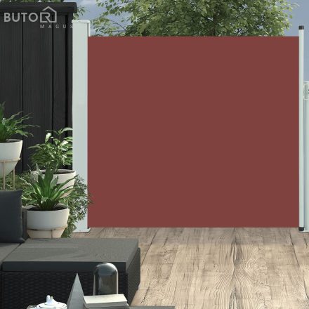 vidaXL barna kihúzható oldalsó terasznapellenző 170 x 300 cm