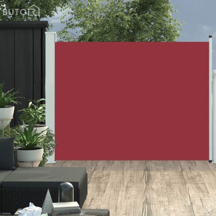 vidaXL piros kihúzható terasznapellenző 140 x 500 cm