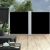 vidaXL fekete behúzható oldalsó napellenző 140 x 600 cm