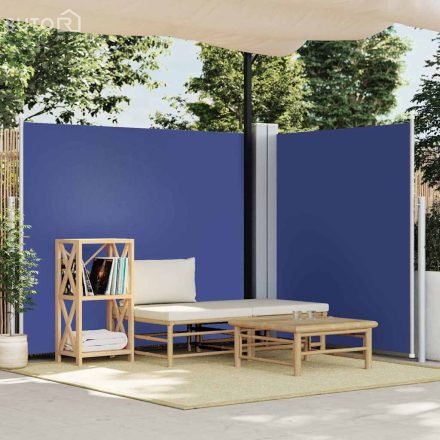 vidaXL kék behúzható oldalsó napellenző 180 x 600 cm