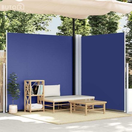 vidaXL kék behúzható oldalsó napellenző 200 x 600 cm