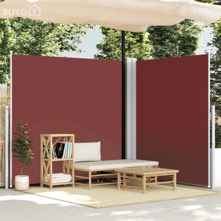 vidaXL barna behúzható oldalsó napellenző 220 x 600 cm