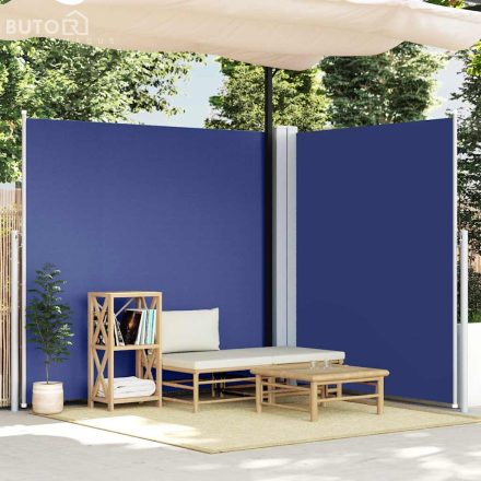 vidaXL kék behúzható oldalsó napellenző 220 x 600 cm