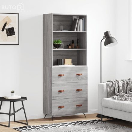 vidaXL szürke sonoma szerelt fa magasszekrény 69,5 x 34 x 180 cm
