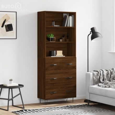 vidaXL barna tölgy színű szerelt fa magasszekrény 69,5 x 34 x 180 cm