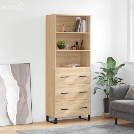 vidaXL sonoma tölgy szerelt fa magasszekrény 69,5 x 34 x 180 cm