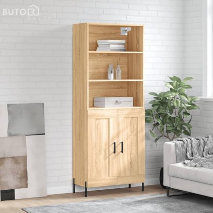 vidaXL sonoma tölgy szerelt fa magasszekrény 69,5 x 34 x 180 cm