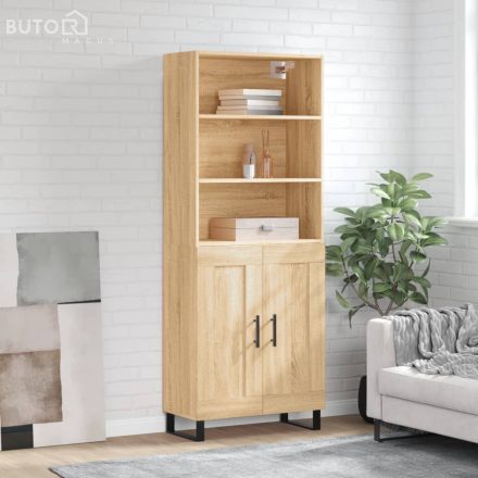 vidaXL sonoma tölgy szerelt fa magasszekrény 69,5 x 34 x 180 cm