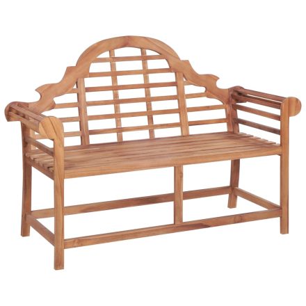 vidaXL tömör tíkfa kerti pad 127 x 58,5 x 92,5 cm