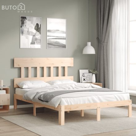 vidaXL tömör fenyőfa ágy matrac nélkül 140 x 200 cm