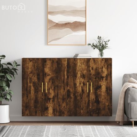 vidaXL 2 db füstös tölgy színű faliszekrény 69,5 x 34 x 90 cm