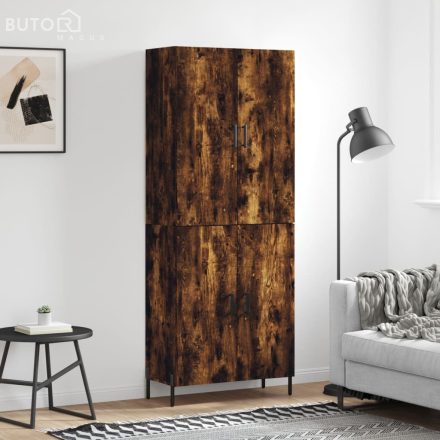 vidaXL füstös tölgy színű szerelt fa magasszekrény 69,5 x 34 x 180 cm