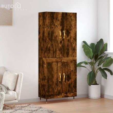 vidaXL füstös tölgy színű szerelt fa magasszekrény 69,5 x 34 x 180 cm
