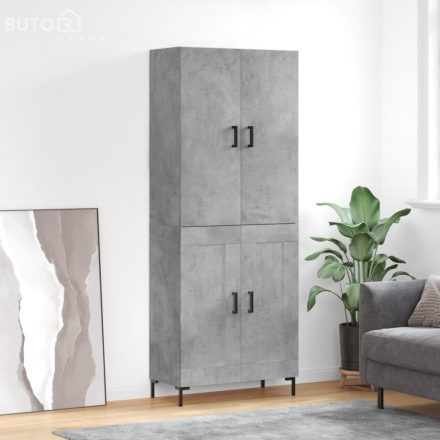 vidaXL betonszürke szerelt fa magasszekrény 69,5 x 34 x 180 cm
