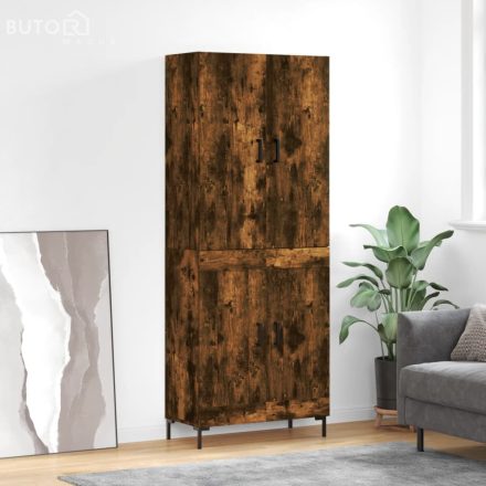 vidaXL füstös tölgy színű szerelt fa magasszekrény 69,5 x 34 x 180 cm