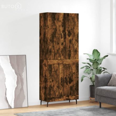 vidaXL füstös tölgy színű szerelt fa magasszekrény 69,5 x 34 x 180 cm