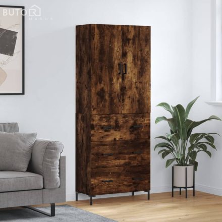 vidaXL füstös tölgy színű szerelt fa magasszekrény 69,5 x 34 x 180 cm