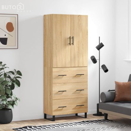 vidaXL sonoma tölgy szerelt fa magasszekrény 69,5 x 34 x 180 cm