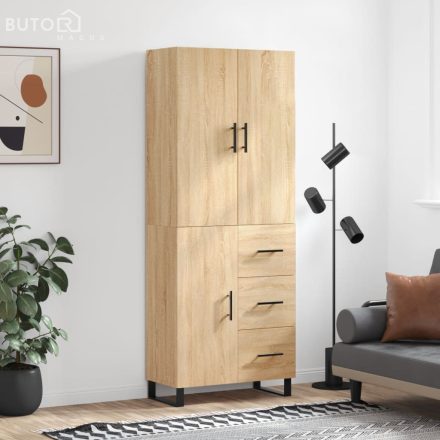 vidaXL sonoma tölgy szerelt fa magasszekrény 69,5 x 34 x 180 cm