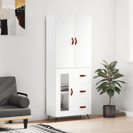 vidaXL fehér szerelt fa magasszekrény 69,5 x 34 x 180 cm