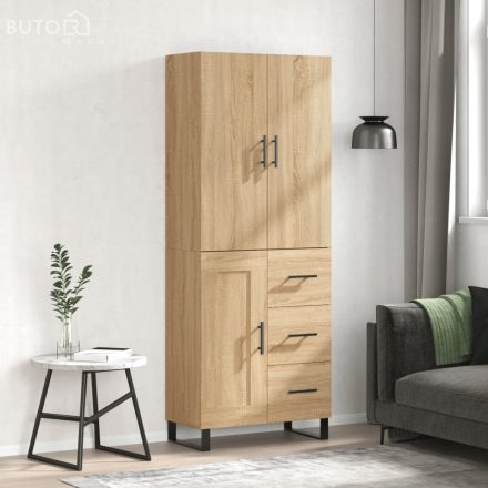 vidaXL sonoma tölgy szerelt fa magasszekrény 69,5 x 34 x 180 cm