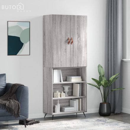 vidaXL szürke sonoma szerelt fa magasszekrény 69,5 x 34 x 180 cm