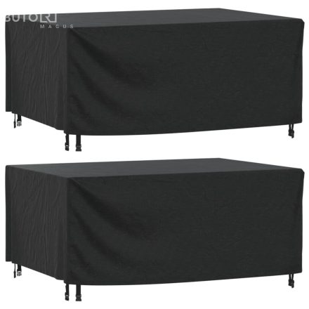 vidaXL 2 db fekete 420D vízálló kerti bútor huzat 172 x 113 x 73 cm