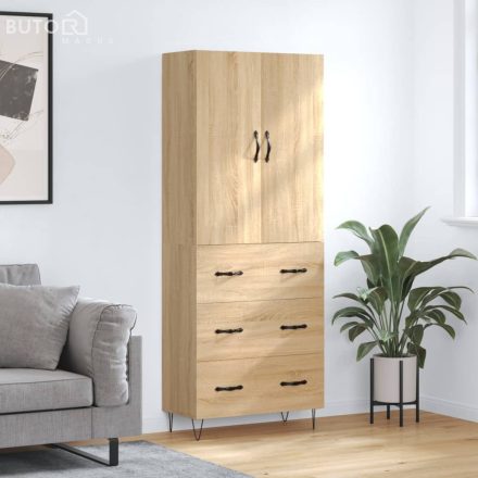 vidaXL sonoma tölgy szerelt fa magasszekrény 69,5 x 34 x 180 cm