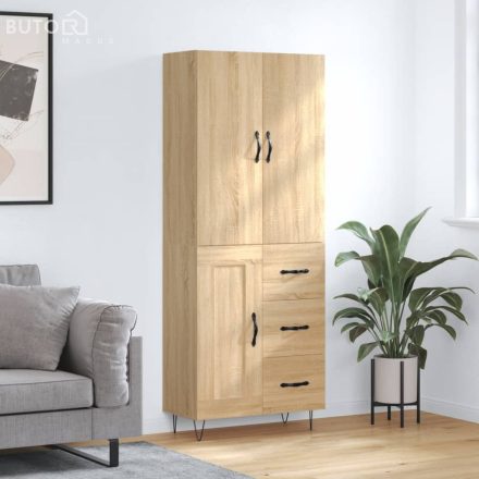 vidaXL sonoma tölgy szerelt fa magasszekrény 69,5 x 34 x 180 cm