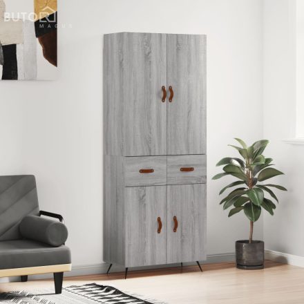 vidaXL szürke sonoma szerelt fa magasszekrény 69,5 x 34 x 180 cm
