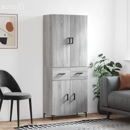 vidaXL szürke sonoma szerelt fa magasszekrény 69,5 x 34 x 180 cm