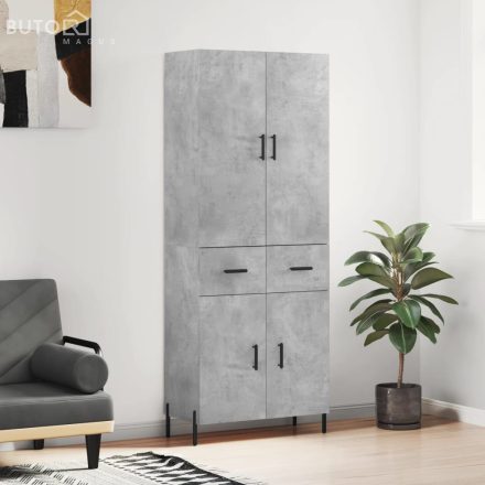 vidaXL betonszürke szerelt fa magasszekrény 69,5 x 34 x 180 cm