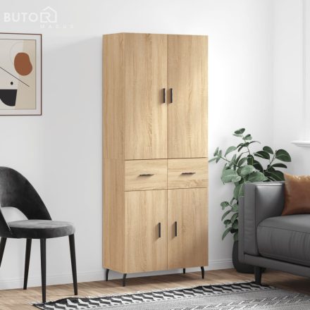 vidaXL sonoma tölgy szerelt fa magasszekrény 69,5 x 34 x 180 cm