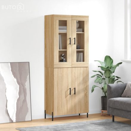 vidaXL sonoma tölgy szerelt fa magasszekrény 69,5 x 34 x 180 cm